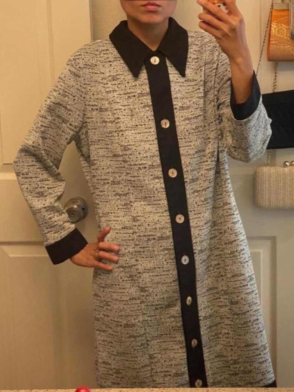 Vintage 90s Clifton Button-Down Duster Coat
